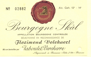 Skål Limburg wijnetiket ca. 1970